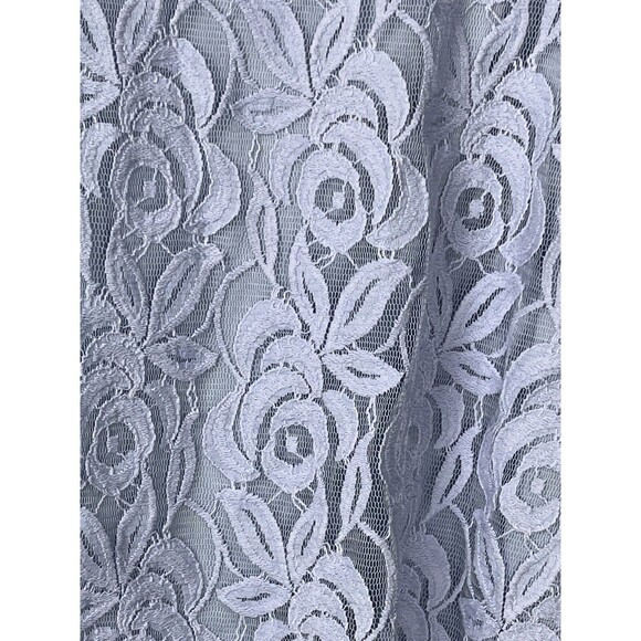 Apt 9 Blue Lace Blouse Layered Cami Tank Top Large Split Back Date Night Romance - Picture 3 of 4